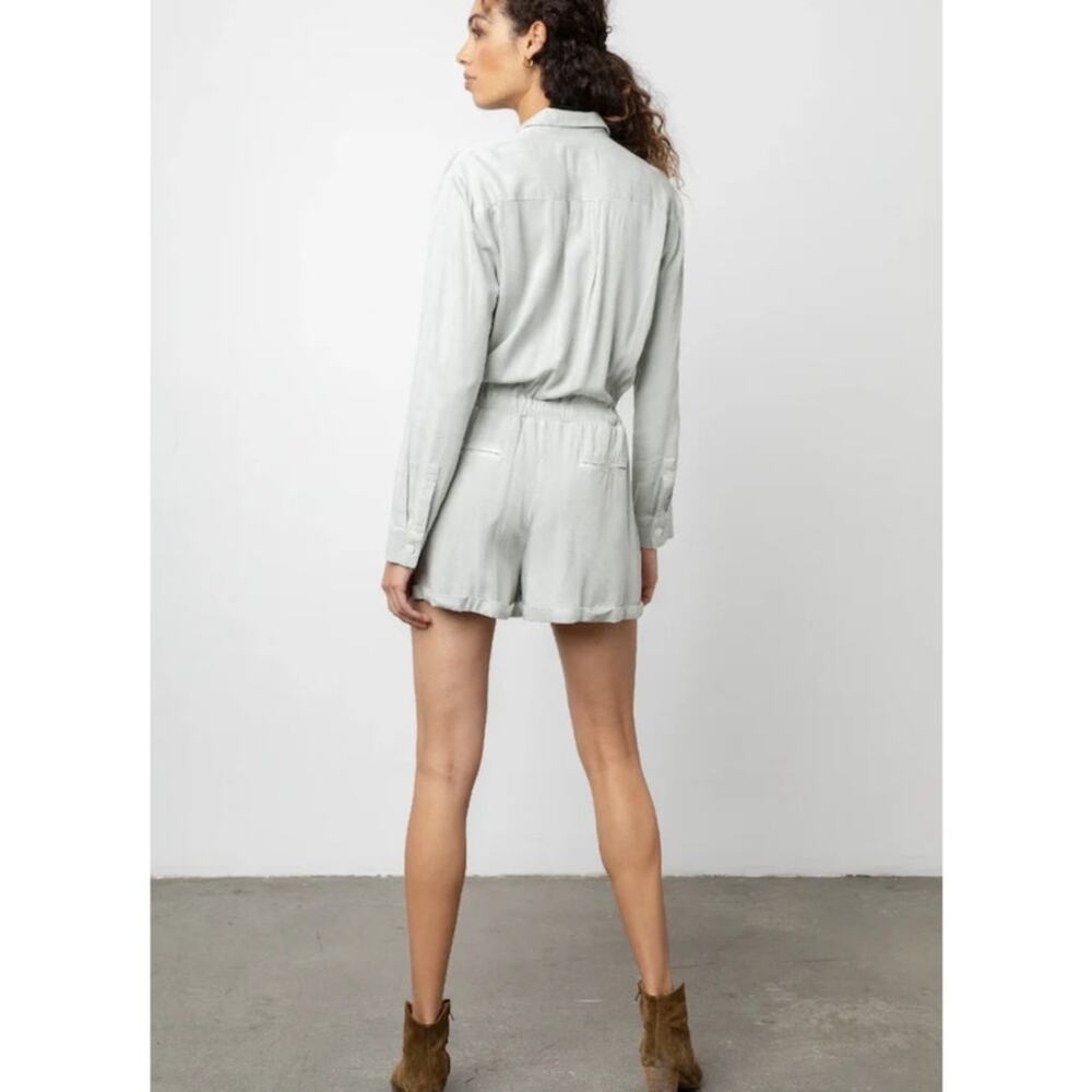 Rails Kennedy Button Down Long Sleeve Romper In M… - image 2